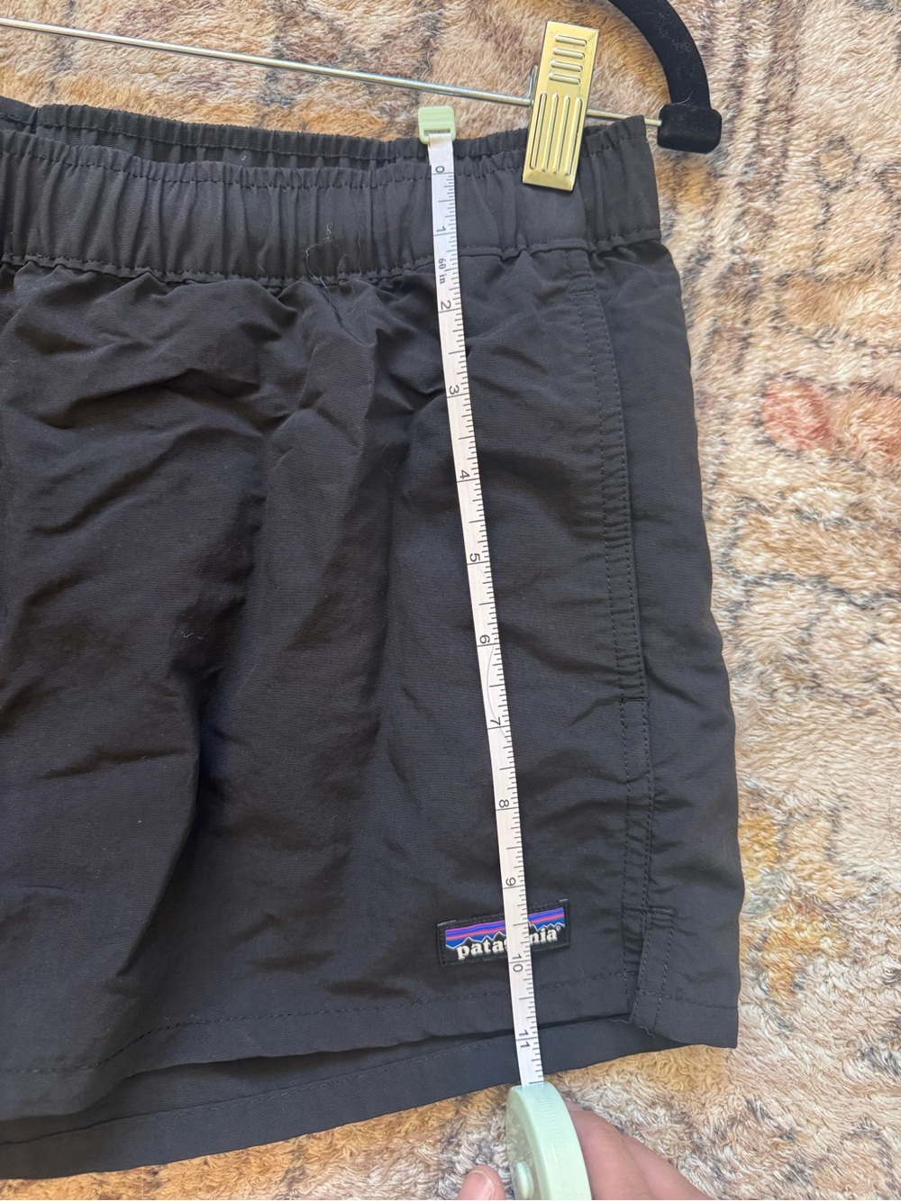 Patagonia Black Athletic Shorts with Elastic Waist - Picture 4 of 6